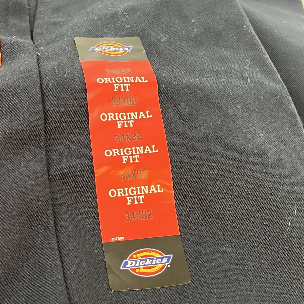 Dickies 874 Mens 34x32 Navy Work Pants Original Fit Flex Straight NWT - Picture 4 of 10